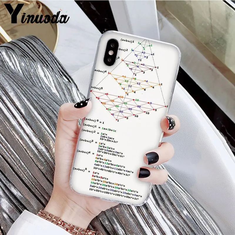 Yinuoda Математическая физика формула экспрессии силиконовый чехол для телефона чехол для iPhone X XS MAX 6 6s 7 7plus 8 8Plus 5 5S SE XR