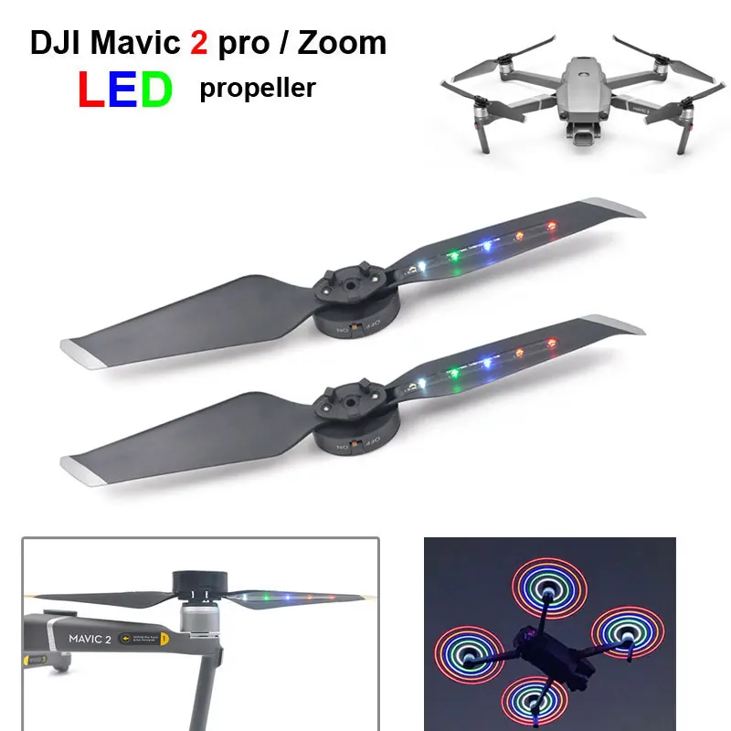STARTRC DJI Mavic 2 светодиодный вспышка 8331 низкий шум пропеллеры Перезаряжаемые Батарея
