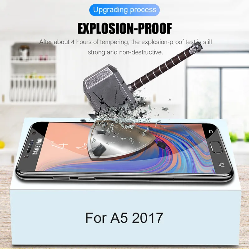 25D защитный Стекло для samsung Galaxy A3 A5 A7 J3 J5 закаленное Стекло для J4 J6 A8 A6 плюс Экран защитная пленка