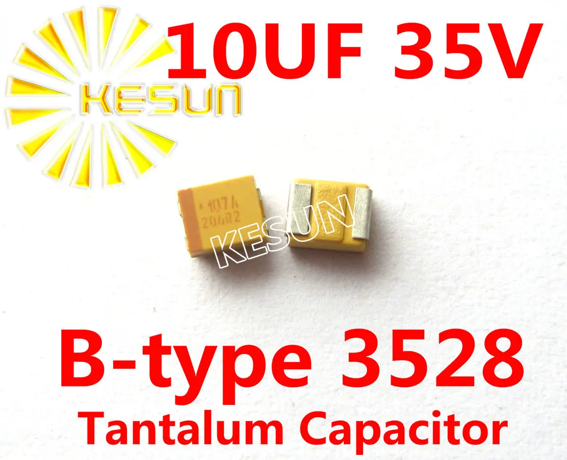 

10UF 35V B type 1210 3528 106V SMD Tantalum Capacitor TAJB106K035RNJ x100PCS Free Shipping