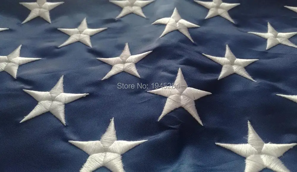 Вышитый американский флаг Американский национальный США Новый 3x5ft 150x90 см