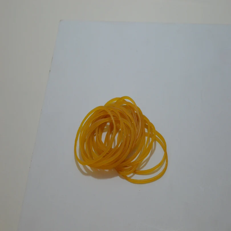 Yellow Elastic Rubber Bands Bank Paper Bills Money Stretchable Band Sturdy Elastics for Home Office | Дом и сад