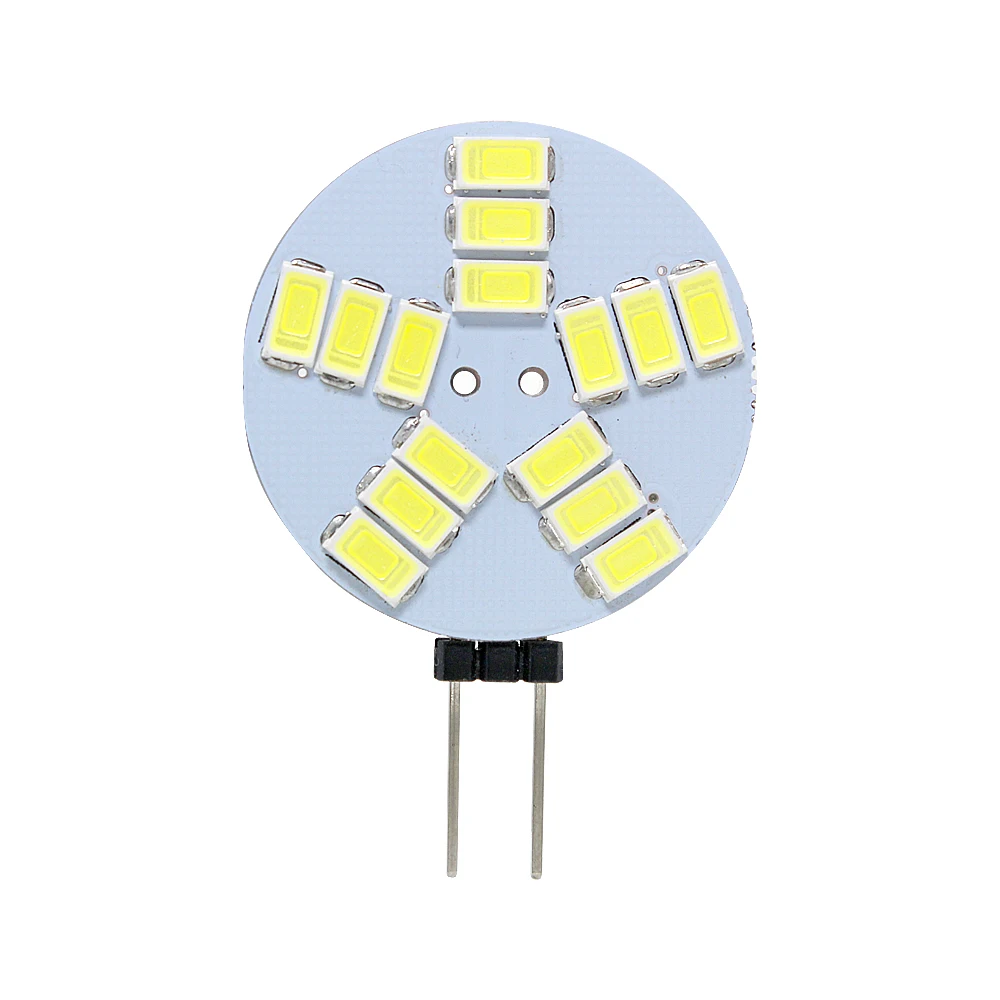 Высокое качество двухштырьковая G4 Светодиодная лампа 5 Вт AC DC 12 В 5630 5730 SMD 15
