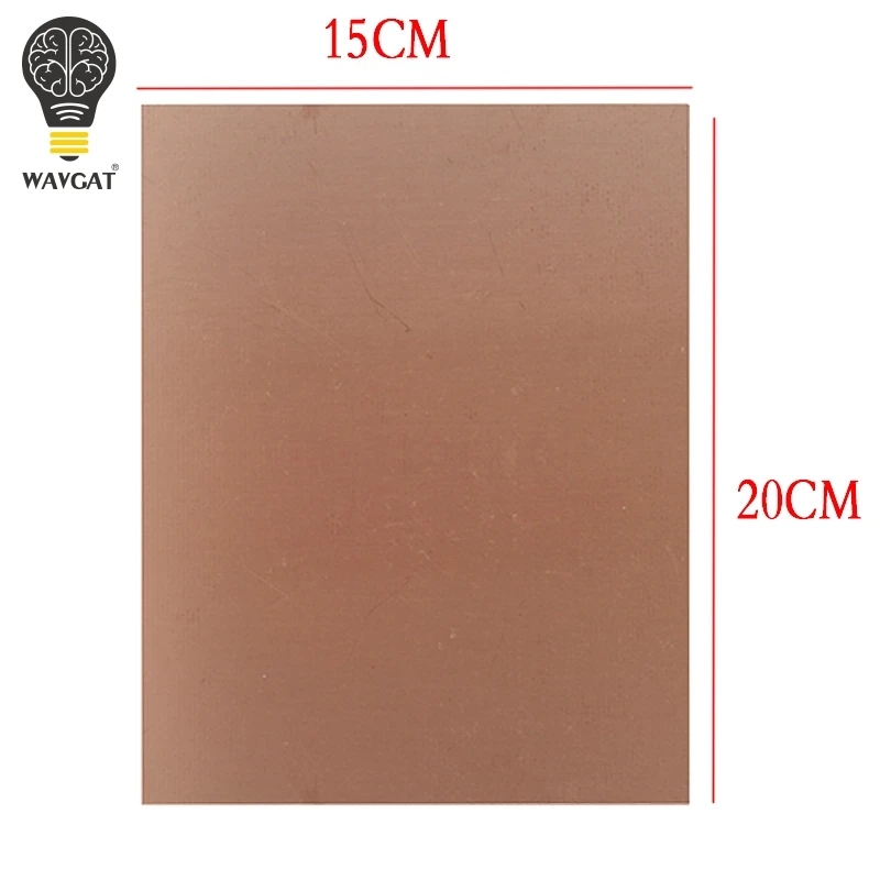 Печатная плата AEAK FR4 7x10 10x15 15x20 20x30 см 7*10 10*15 15*20 20*30 односторонняя медная плакированная пластина DIY PCB Kit ламинированная печатная плата - Цвет: 15X20CM
