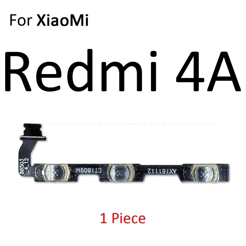 For Redmi 4A Кнопка регулировки громкости источник энергии кнопка включения выключения гибкий кабель для Xiaomi Redmi 3X3 S 4A Note 7 6 2 5A 6A 5 Plus 4 3 Pro 4X Global - Цвет: For Redmi 4A