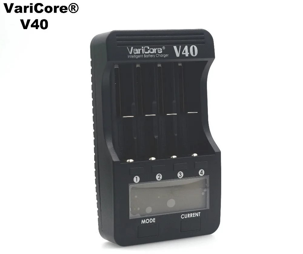 New VariCore V40 LCD Battery Charger for 3.7V 18650 26650 18500 16340 14500 18350 lithium battery 1.2V AA / AAA NiMH batteries |