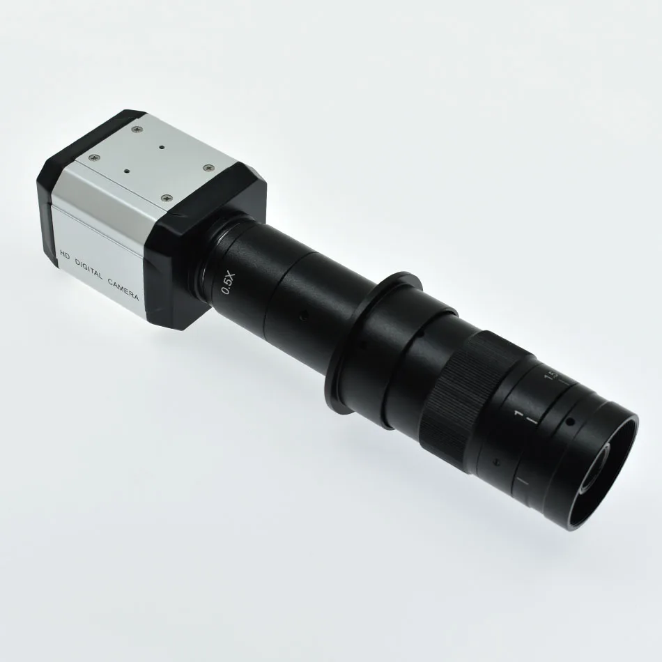 HD 2.0мп 1080P 30fps промышленный цифровой микроскоп камера VGA USB BNC выходы + 10X 180X 25 мм зум C