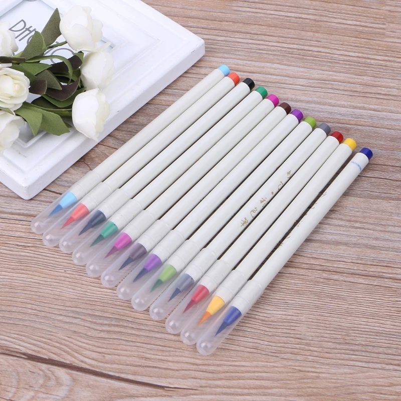 Красивая кисть для рисования мягкий наконечник многоразовые акварельные