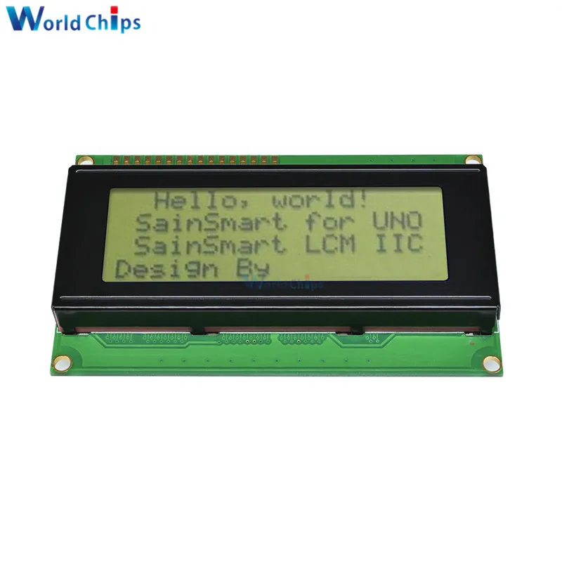 2004 204 20x4 Модуль ЖК дисплея контроллер HD44780 желтый черный свет для Arduino|lcd display