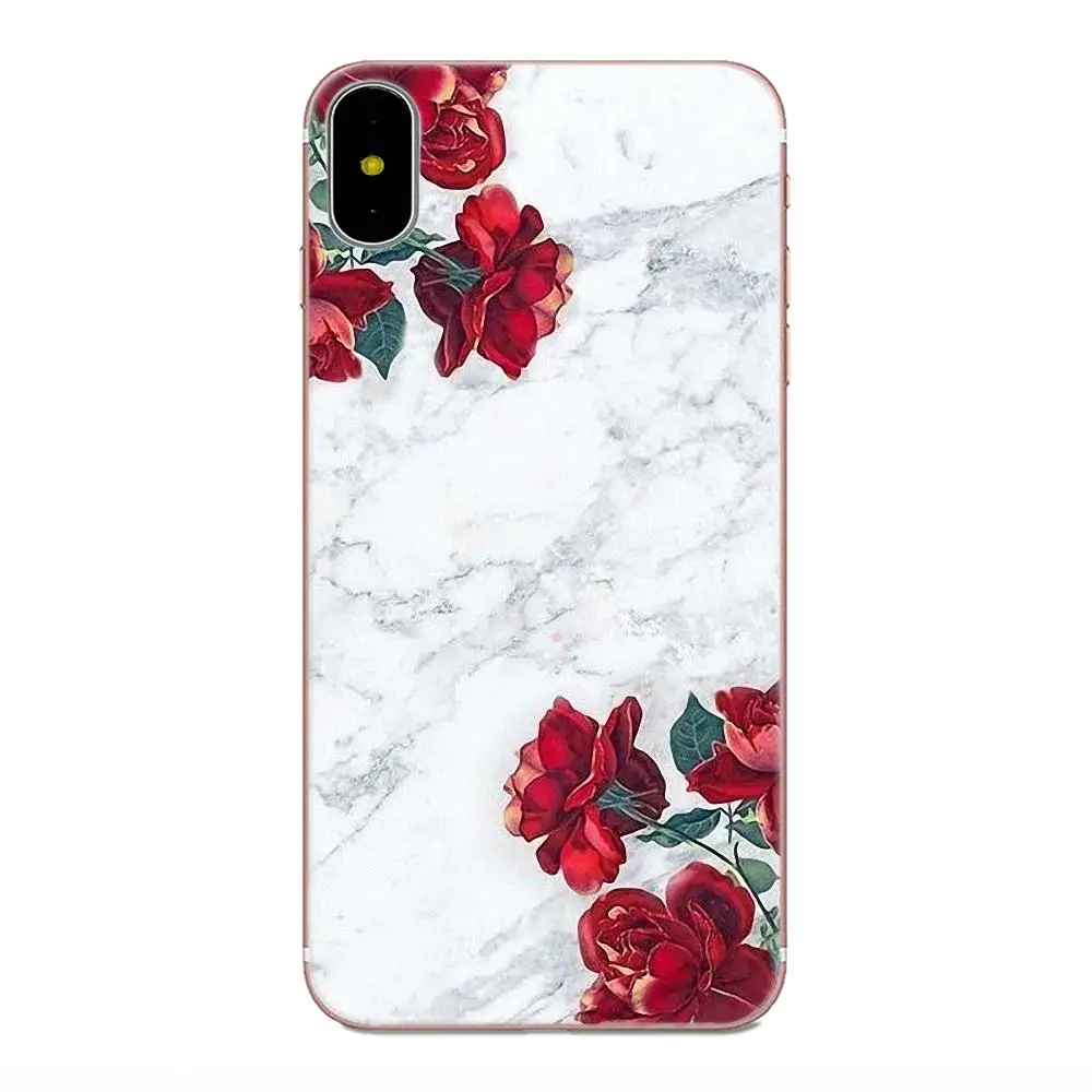 TPU Protector Phone Cases For Xiaomi Redmi Note 2 3 3S 4 4A 4X 5 5A 6 6A Pro Plus Rose Floral pastel leaves | Мобильные телефоны и