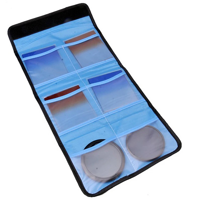 Высококачественный складной фильтр для камеры чехол объектива 6 карманов