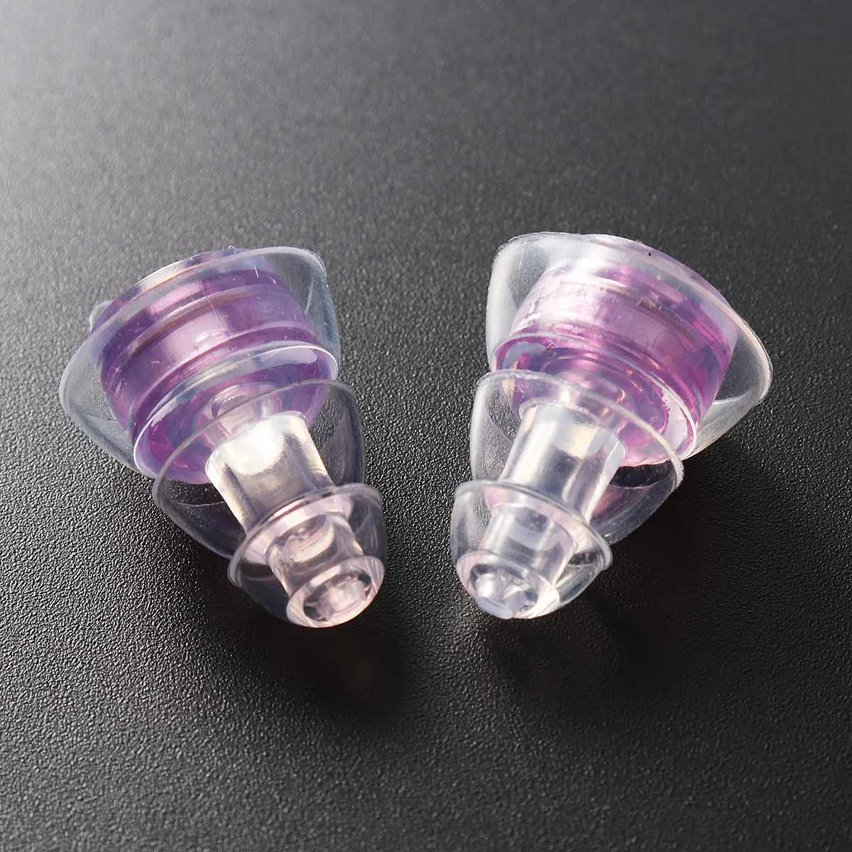 Purple 20 дБ силиконовая Ушная затычка звукоизоляция защита многоразовые шумоподавления музыки шумоподавление затычки для сна концерты с коробкой - Цвет: Purple