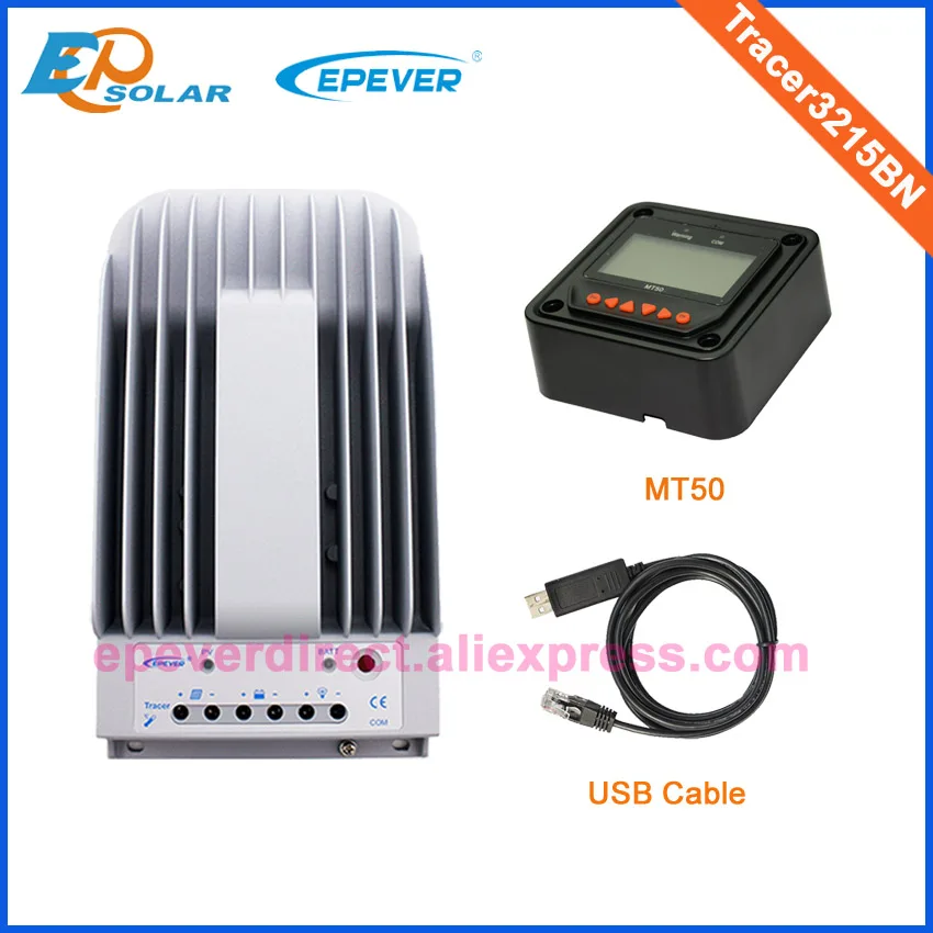 EPEVER MPPT Tracer3215BN 30A 30amp Солнечный контроллер MT50 дистанционный метр с USB и датчиком