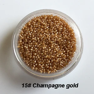 Champagne gold 15 20 цветов 0,6 мм 3D дизайн ногтей Блеск порошок акриловый Гель-лак для Ногтей Бисер Советы Стразы декоративный Маникюр Красота G020 - Цвет: Champagne gold 15