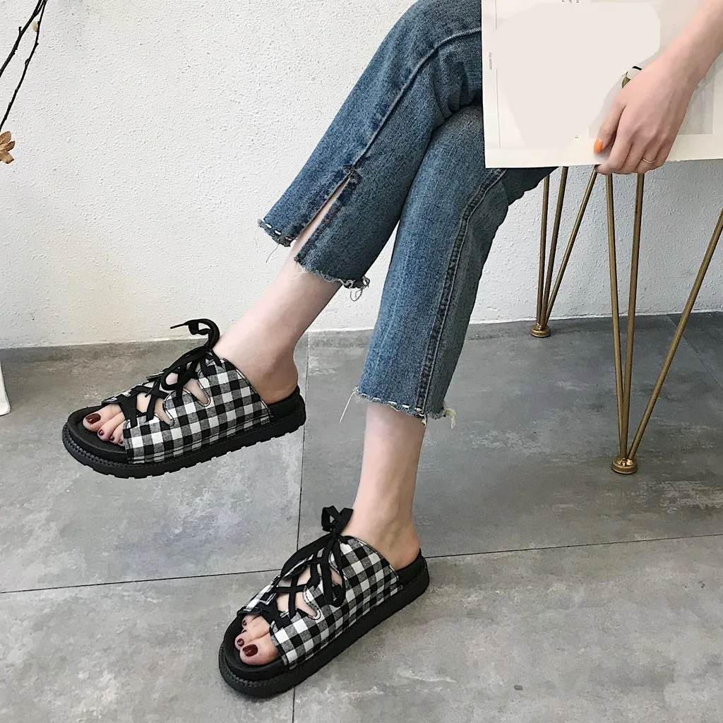 SAGACE/римские сандалии женская обувь на плоской подошве модная летняя пляжная