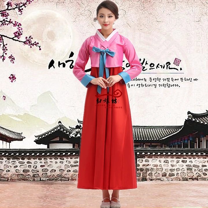 Традиционное корейское платье Традиционный корейский Костюм-ханбок женский