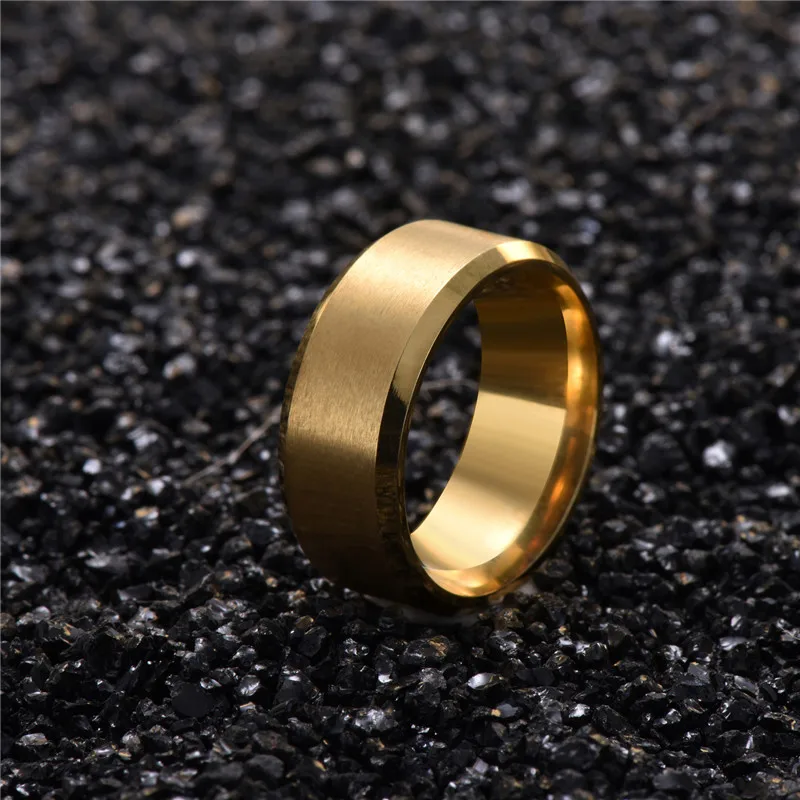 Высокое качество с шармом 3 цвета Золото Цвет Нержавеющая сталь модное кольцо для