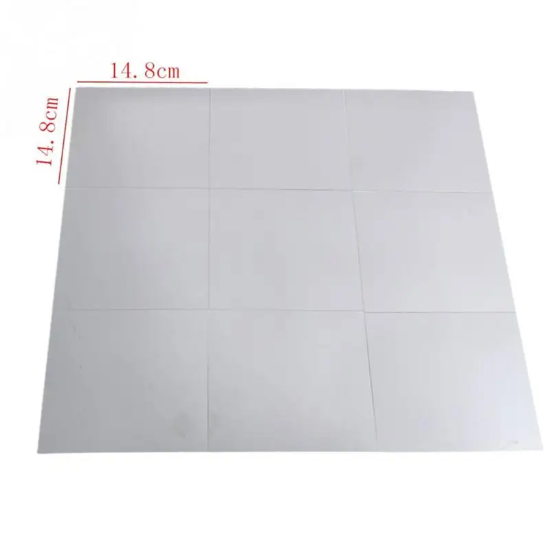 9pcs/set PET protectiv film stickers 15CM Square Mirror Paster big Mosaic back glue decorative mirror sticker | Дом и сад