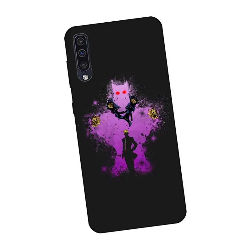 P104 Jojo странные приключения Черный силиконовый чехол для samsung Galaxy A6 A7 A8 A9 A10 A30 A40 A50