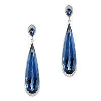 long earrings for women blue christmas earrings hanging crystal wedding party earring fashion jewelry 2020 vintage bijoux y3q873