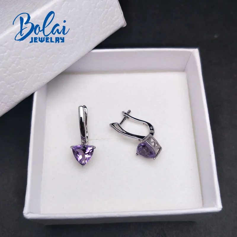 Bolaijewelry серьги из серебра 925 пробы с хорошими серьгами Натуральный Бразильский