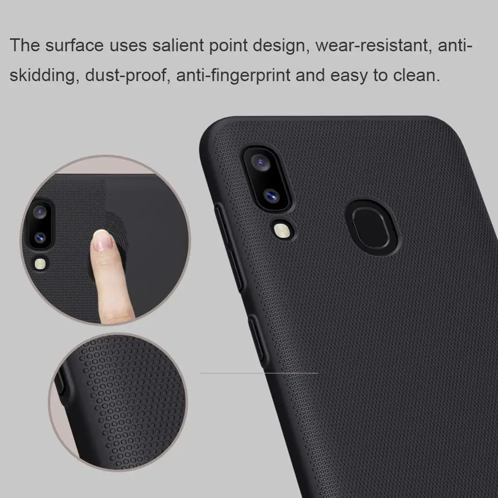 Чехол для Samsung Galaxy A20 прочный чехол Nillkin ударопрочный матовый мобильный телефон