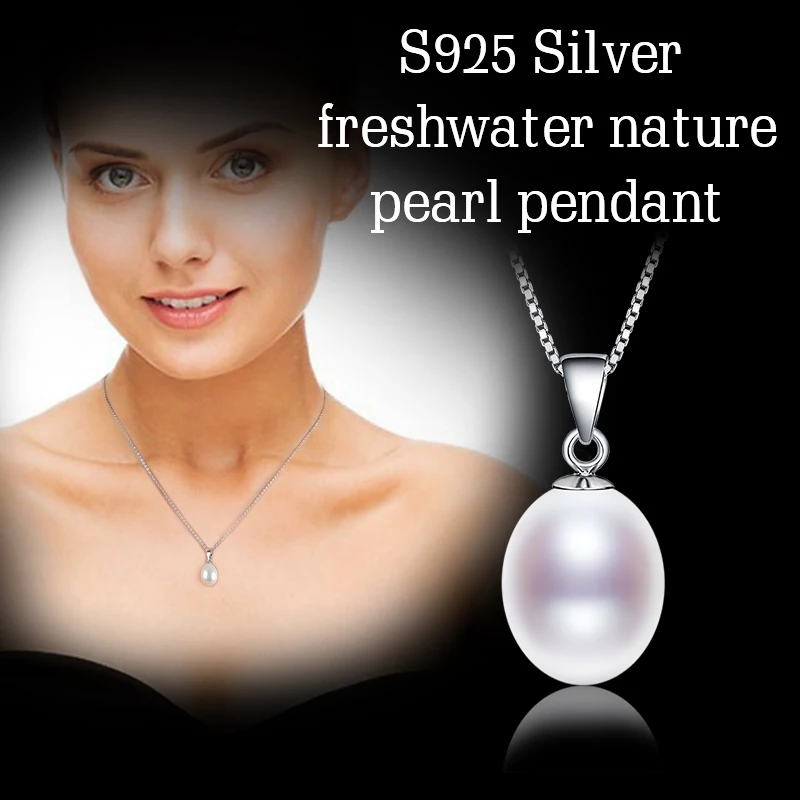 NYMPH Pearl Necklace Pendant Fine Jewelry 925 Sterling Silver Natural Freshwater Christmas Party For Women D02 | Украшения и