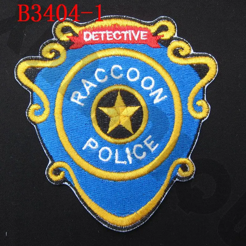

Embroidery patch Umbrella STARS Reccoon Police B3404
