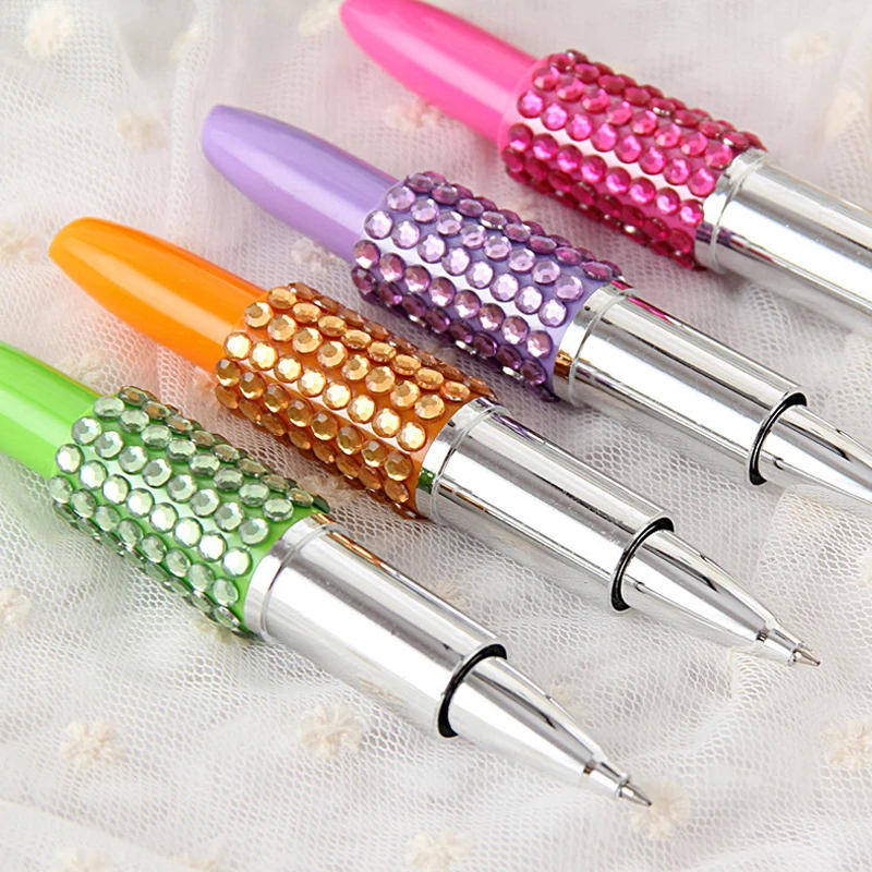 Форма губной помады шариковая точка для письма милый канцелярский подарок ручка