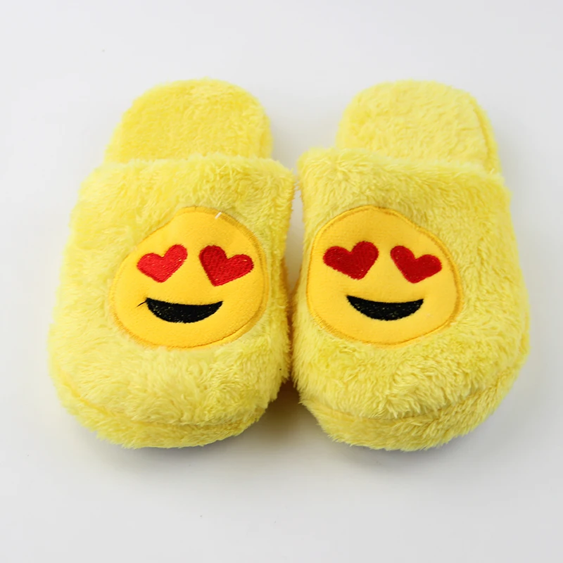 Симпатичные emoji домашние женские шлепанцы смайлик Уход за кожей лица мягкие