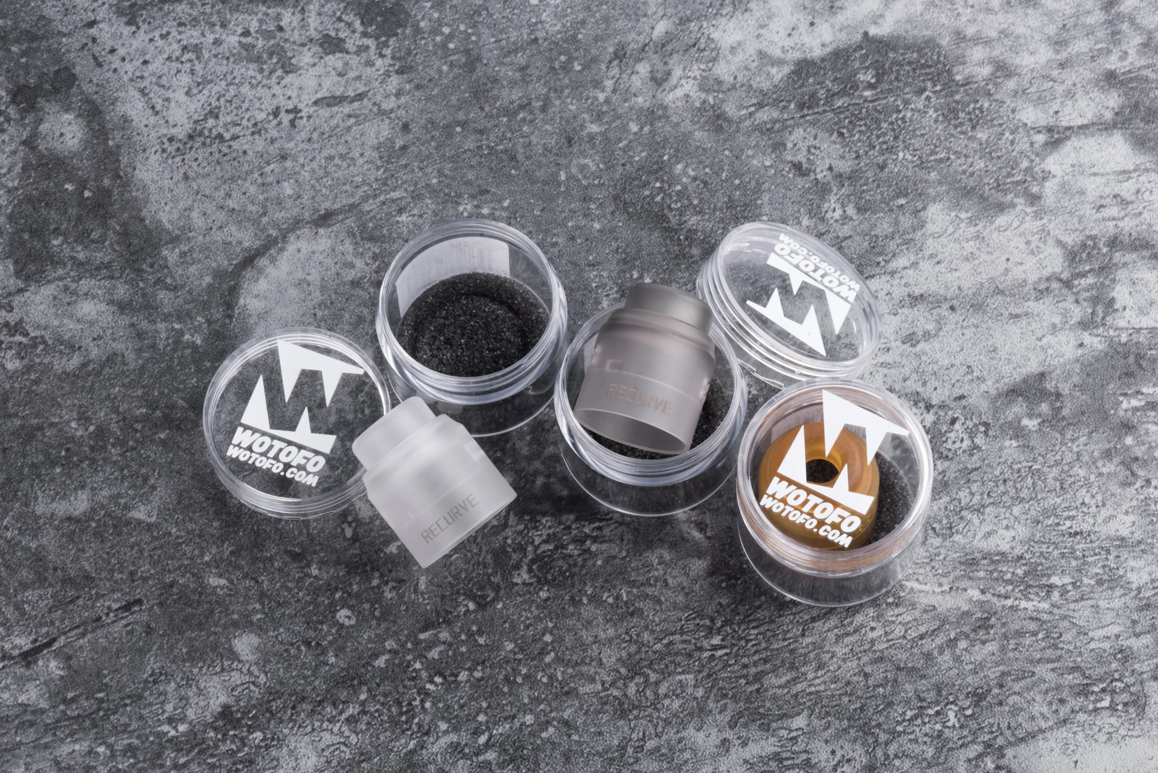 Оригинальный Wotofo Conersion кепки 24 мм для изогнутого двойного RDA Vape бак 810 капельного