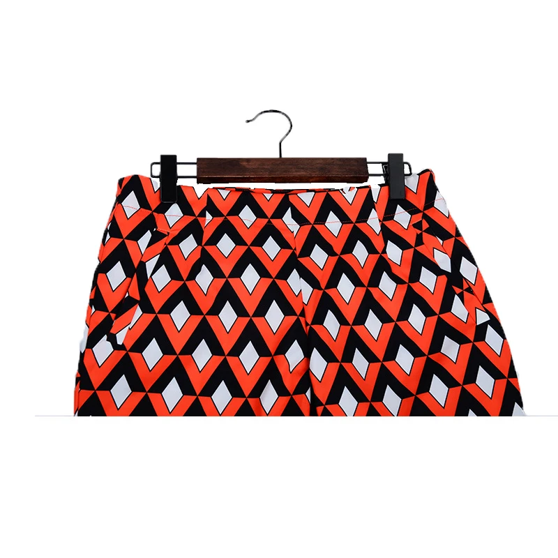 

Modern High Street Sleeveless Cool Turn-down Collar Zipper Fly European Geometric Ankle-Length Pearl Dedicate Runway 2 Piece Set
