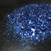 christmas craft decoration manicure paillettes lake blue mixed size nail art glitter powder hexagonal sequins dust sheet