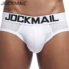 Новинка 2019, мужское нижнее белье в сетку JOCKMAIL, брифы для мужчин, дышащие брифы, мужские Трусы-слипы, мужские трусы для геев, мужские шорты