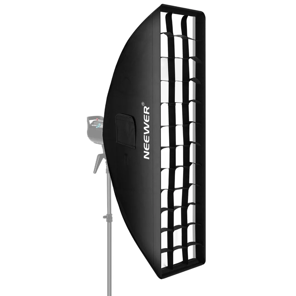 Neewer 8x36 дюймов/20x90 см сотовый софтбокс с креплением Bowens сеткой для студийной
