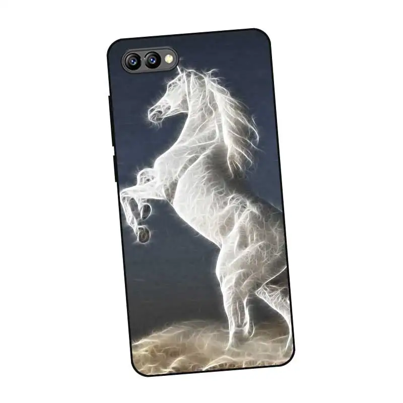P095 Horses Art Black Silicone Case Cover For Huawei Honor 6A 6C 6X 7A 7C 7S 7X 8 Lite Pro |