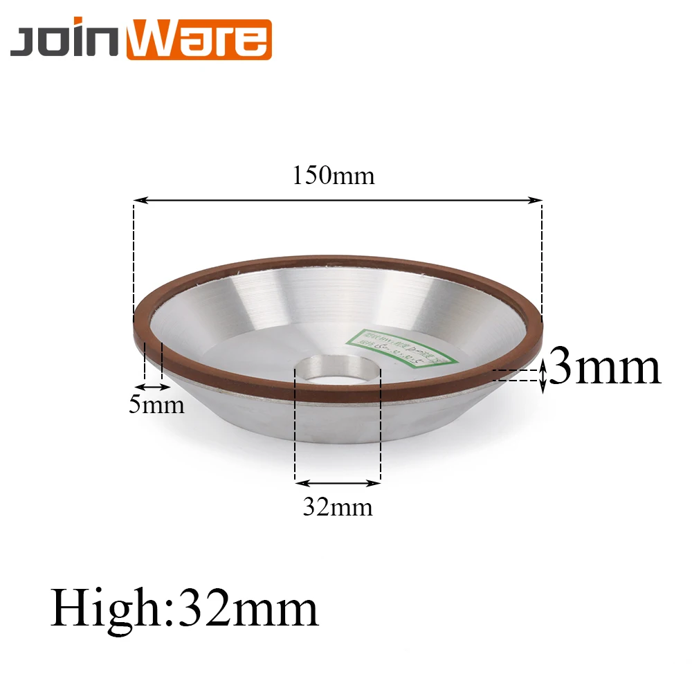 150X32X5X3mm алмазный шлифовальный круг диаметр 150 мм форма чашки зернистости для