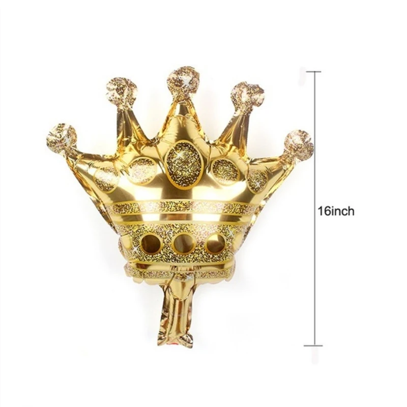 2 шт. 32 дюйма и 16 дюймов градиентные цветные цифры с короной шары на день