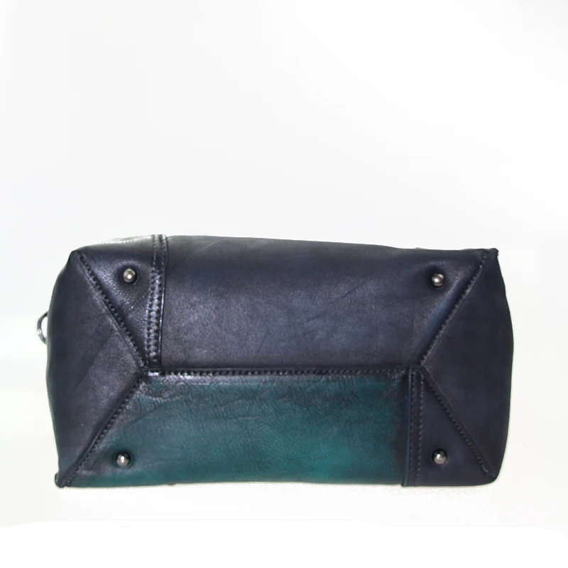 Ретро Женские шипованные ручные сумки из натуральной кожи 2019 последняя сумка на