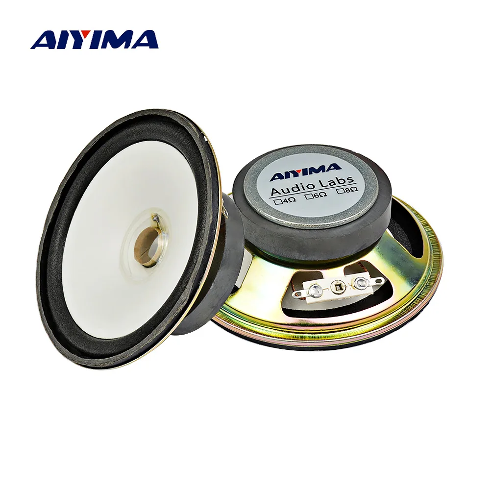 AIYIMA 2 шт. 4 дюйма Портативный Динамик s 2Ohm 5 Вт DIY Аудио Parlante Altavoz Bluettoth дома Театр