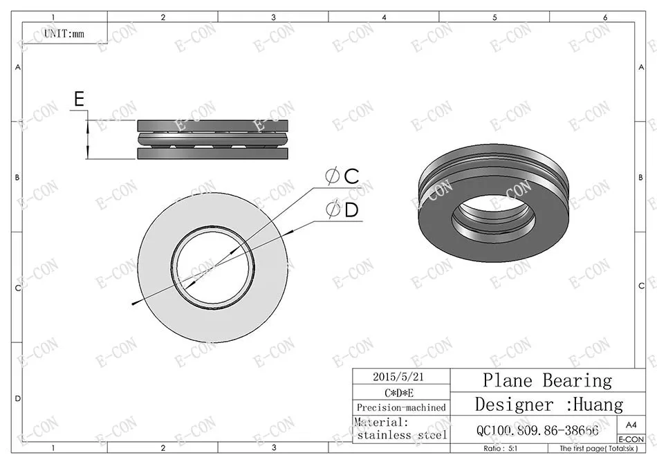 

1/5/10/20 PCS F10-20M Axial Thrust Ball Bearings 10mm x 20mm x 6.5mm