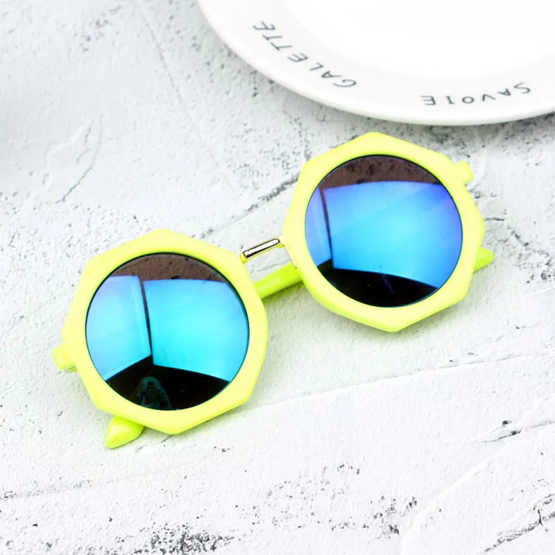 Cute kinder zonnebril baby Girls&ampboys designer wholesale Round lens sunglasses UV400 Fashion kids children oculos de sol n694 |