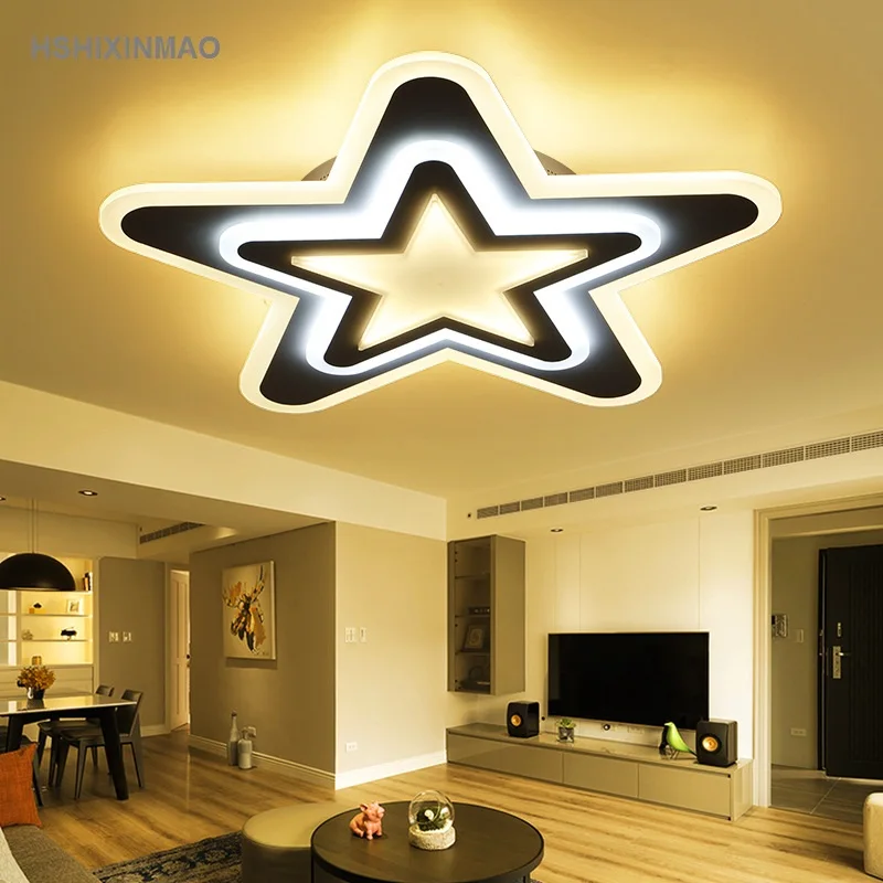 

Creative led acrylic ceiling lamp star bedroom lamp living room dining room study children's room cartoon Ceiling lights 90-260V