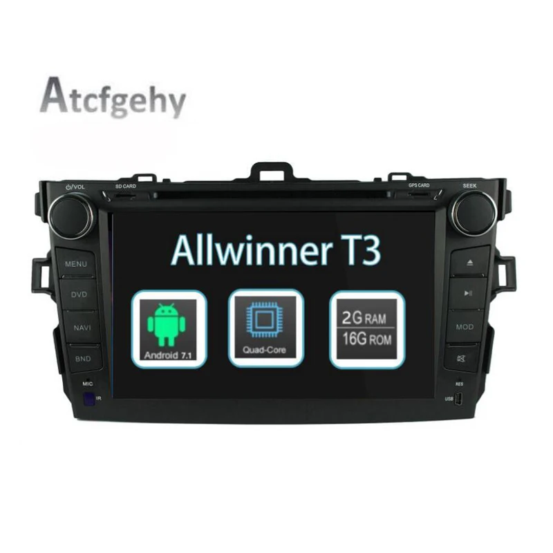 Atcfgehy 8 &quot2 DIN Android 7.1 автомобильный DVD Радио авторадио gps навигация радио Рулевое