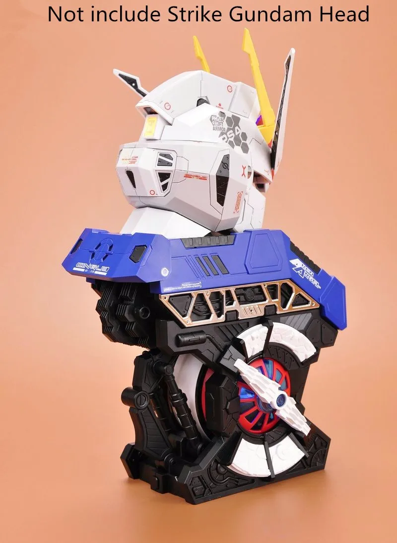 BTF модель 1/24 GAT-X 105 Strike Gundam большой головы бюст Портрет с светодиодный свет