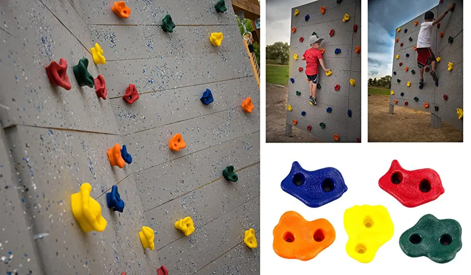 

5-10-20 pcs Kids Adult Rock Climbing Tools Outdoor Indoor Wood Wall Plastic Stones Sports Training Rock Handles Feet Anchor Toys