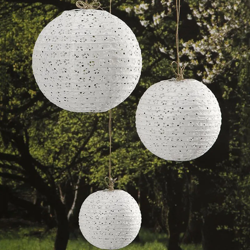 

10 шт./лот 10 "25 см белые круглые японские Китайские бумажные фонарики-шарики Luminaria бумажные фонари украшение для свадьбы дня рождения