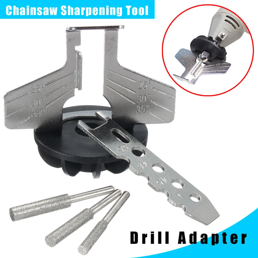 Инструмент для ЗАТОЧКИ ЦЕПНОЙ ПИЛЫ|chainsaw tools|adapter poweradapter drill |