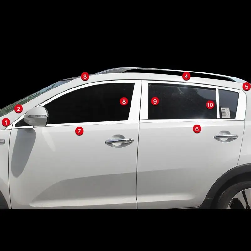 Оконный корпус Автомобильный декоративный хром модифицированный автомобильный