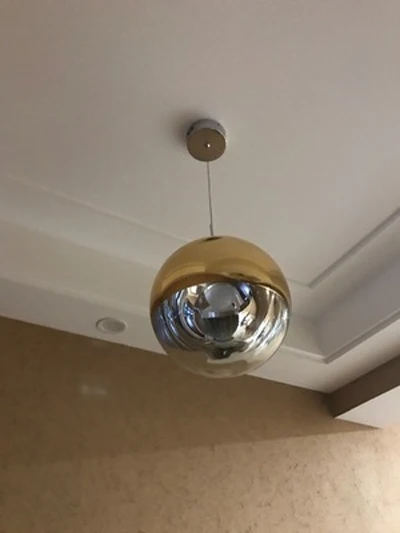 golden 1 light 15cm Лампы и освещение Современные светодио дный подвесной светильник Творческий лестницы лампы Гостиная Ресторан Стекло подвесной светильник двойная лестница длинный подвесной светильник дизайнерский светильник - Цвет корпуса: golden 1 light 15cm